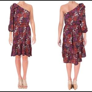 NWT ADELYN RAE red one shoulder dress